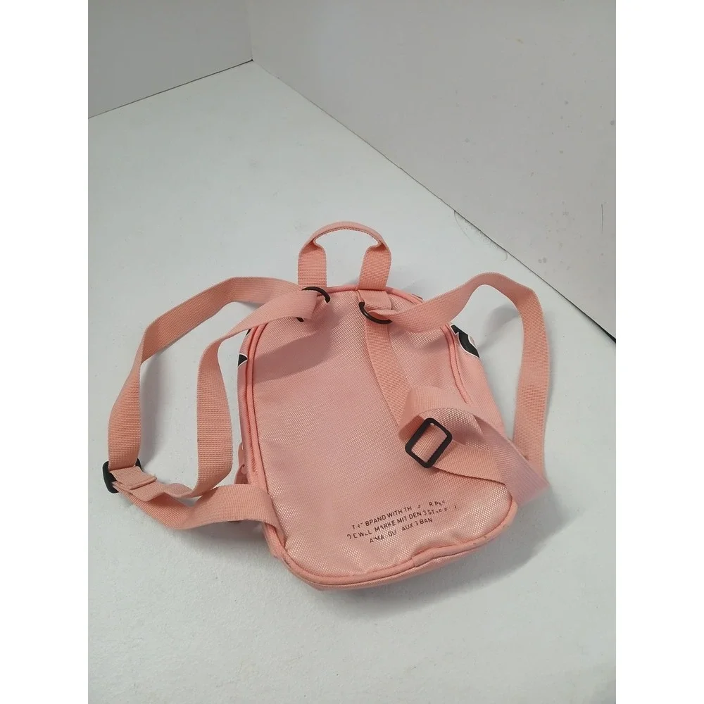 ADIDAS Woman Pink BACKPACK‎ PURSE Adjustable Straps Zip Pockets Logo Lightweight